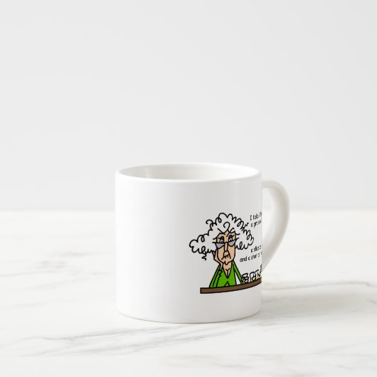 人生とテキーラのユーモア エスプレッソカップ (正面右)