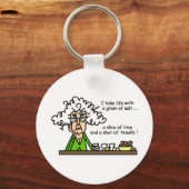 人生とテキーラのユーモア キーホルダー (正面)