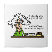 人生とテキーラのユーモア タイル (正面)