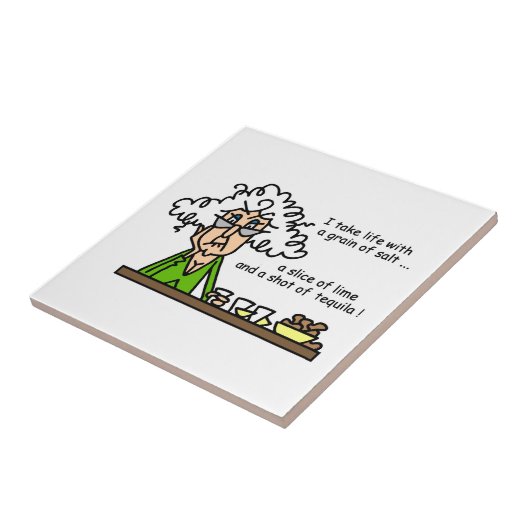 人生とテキーラのユーモア タイル (側面)