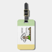 人生とテキーラのユーモア ラゲッジタグ (正面縦)