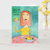 人生とレモン カード (黄色い花)