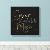 人生と全ての魔法.... 12x12キャンバス キャンバスプリント (インサイチュ (ウッドフロア))