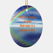 人生と希望 セラミックオーナメント (右)