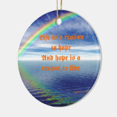 人生と希望 セラミックオーナメント (左)