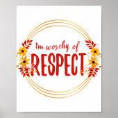 人生と自己愛のためのポジティブなアファメーション ポスター (正面)