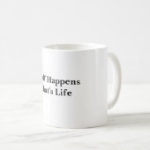 人生なんてそんなもの 白 コーヒーマグカップ (正面右)
