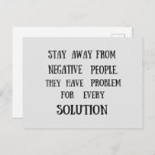 人生についての賢明なことわざ ポストカード (正面/裏面)