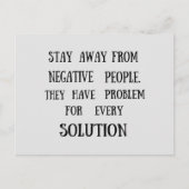 人生についての賢明なことわざ ポストカード (正面)