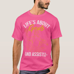 人生についてゴールと補助おもしろい水ポロPl Tシャツ