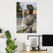 人生にはバランスが必要 ポスター (ホームオフィス)