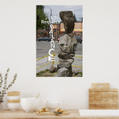 人生にはバランスが必要 ポスター (キッチン)