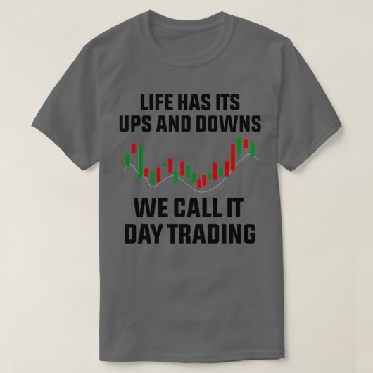 人生には浮き沈みがあり、我々はそれを日商と呼ぶ Tシャツ (デザイン正面)