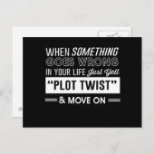 人生に何か問題が起きたら、ただ叫ぶだけだ ポストカード (正面/裏面)