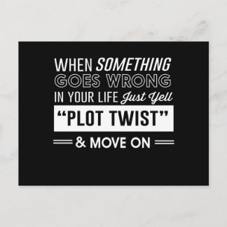 人生に何か問題が起きたら、ただ叫ぶだけだ ポストカード