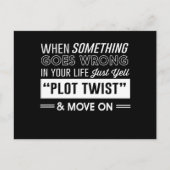 人生に何か問題が起きたら、ただ叫ぶだけだ ポストカード (正面)