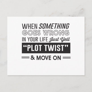 人生に何か問題が起きたら、ただ叫ぶだけだ ポストカード