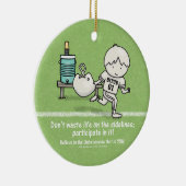 人生に参加 セラミックオーナメント (右)