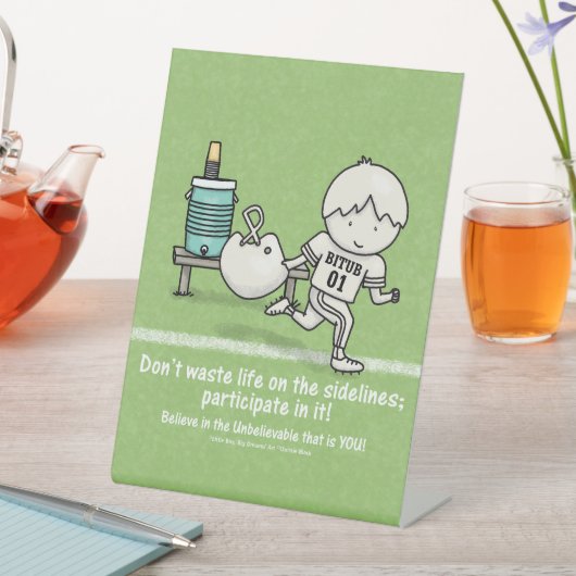 人生に参加 台座サイン (インサイチュ)