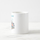 人生に夢中になっている コーヒーマグカップ (中央)