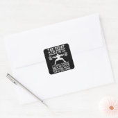 人生に対する偏屈な類推 – レッグデー感動的 スクエアシール (封筒)