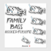 人生に引っ掛けられたファミリーベース シール (シート)