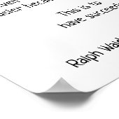 人生に成功した – ラルフ・エマーソン引用文 ポスター (角)