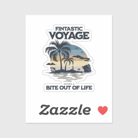 人生に歯を立てるFintastic Voyage シール (シート)