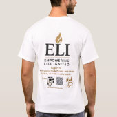 人生に火がつくエンパワーメント Tシャツ Tシャツ (裏面)
