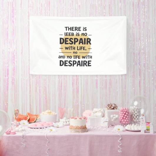 人生に絶望はない 横断幕 (パーティー)