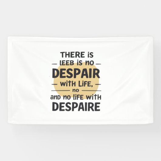 人生に絶望はない 横断幕 (横)