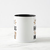 人生に起こることはコーヒーが助けてくれる マグカップ (中央)