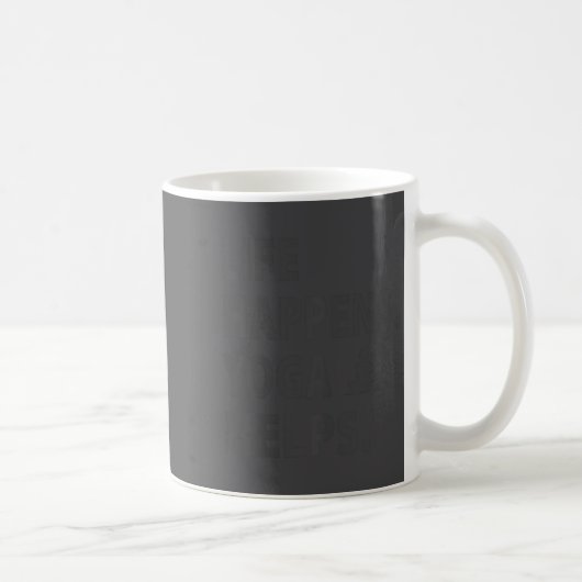 人生に起こることはヨガが助けてくれる コーヒーマグカップ (右)