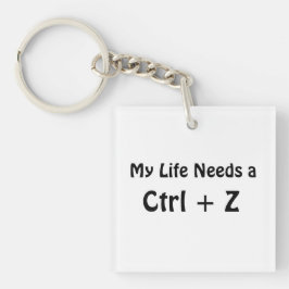 人生にCtrl + Zが欲しい キーホルダー