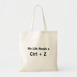 人生にCtrl + Zが欲しい トートバッグ