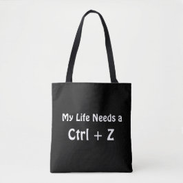 人生にCtrl + Zが欲しい トートバッグ