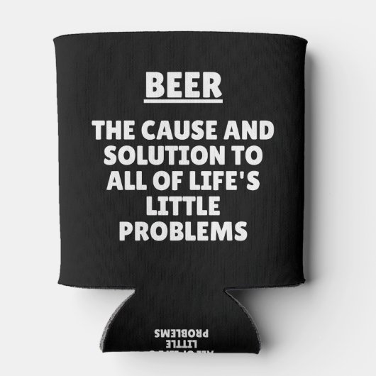 人生のあらゆる問題の原因と解決策 缶クーラー (裏面)