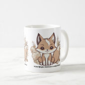 人生のおもしろいを作る、明日は保証されていない コーヒーマグカップ (正面右)