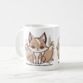 人生のおもしろいを作る、明日は保証されていない コーヒーマグカップ (正面左)