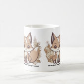 人生のおもしろいを作る、明日は保証されていない コーヒーマグカップ (中央)