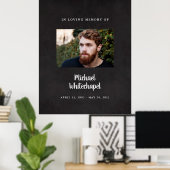 人生のお祝いの看板、葬儀のポスター ポスター (ホームオフィス)