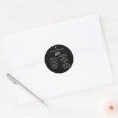 人生のお祝いの聖書の詩の葬式 ラウンドシール (封筒)