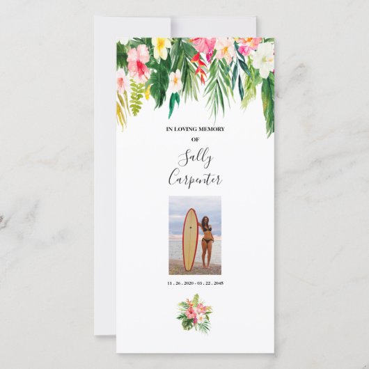 人生のお祝いは葬儀の好意しおりを サンキューカード (正面)