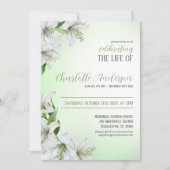 人生のお祝いフローラ葬儀 招待状 (正面)