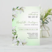 人生のお祝いフローラ葬儀 招待状 (スタンド正面)