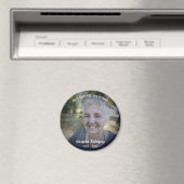 人生のお祝い写真の愛の記憶カスタム内 マグネット (インサイチュ (食洗機))