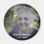 人生のお祝い写真の愛の記憶カスタム内 マグネット (正面)