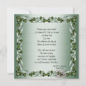 人生のお祝い招待状アイルランド背景 招待状 (裏面)