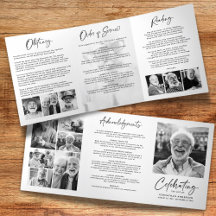 人生のお祝い14写真ブラック&ホワイト葬儀