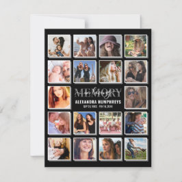 人生のお祝い18写真葬儀 招待状